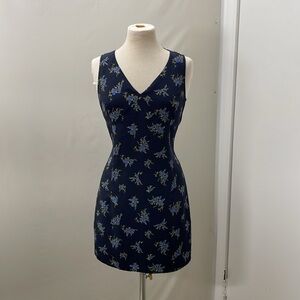 90s Floral Mini Romper Skort Dress